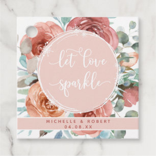 Ließ Liebe Spakle Ethereal Rose Goldflora Sparkler Geschenkanhänger