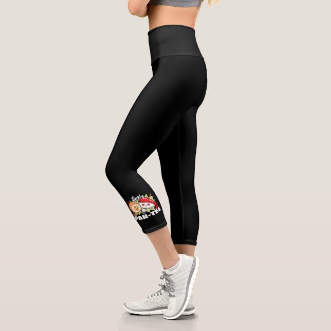 Ließt Par T-Shirt Golf Pun - Golfplatz Party Capri Leggings (Links)