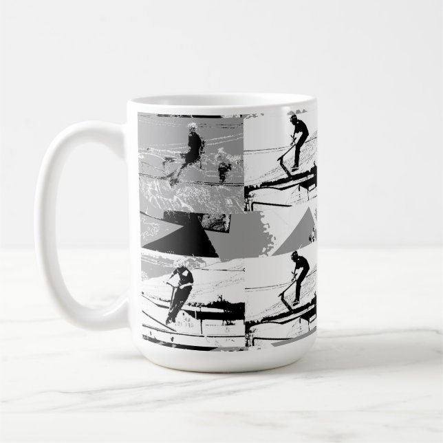 Ließt Scoot Around - Scooter-Rider Kaffeetasse (Links)