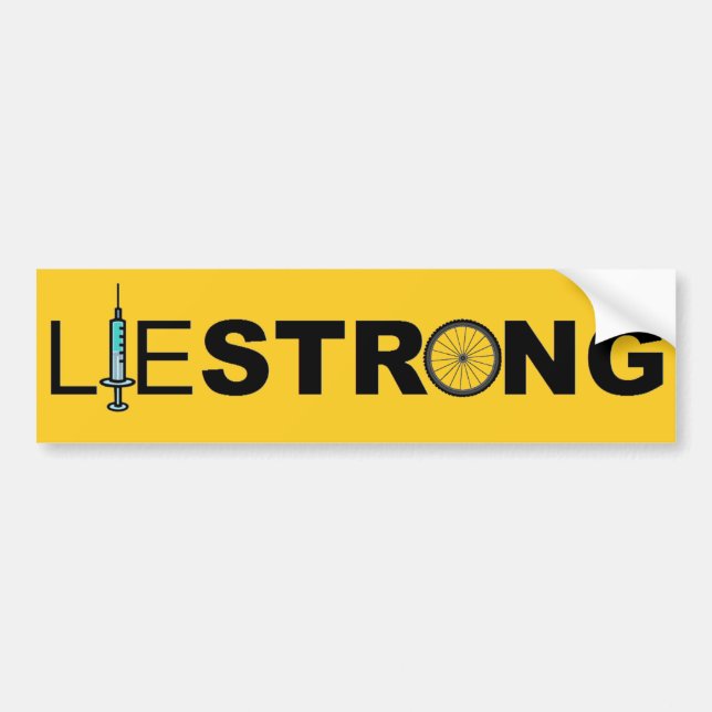 LIESTRONG - Lance Armstrong Autoaufkleber (Vorne)