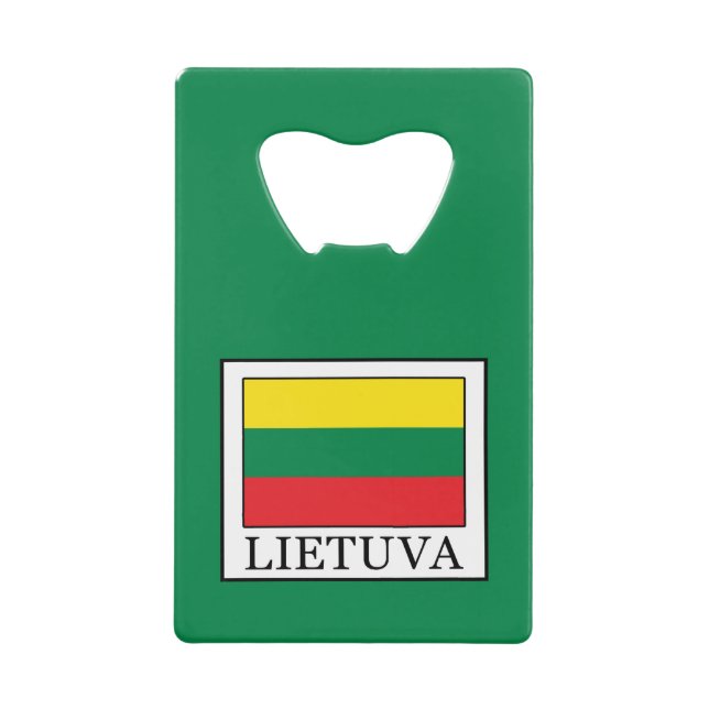 Lietuva Kreditkartenflaschenöffner (Vorderseite)