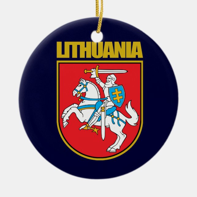 Lietuva (Litauen) COA Keramik Ornament (Vorne)