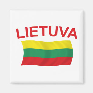 Lietuva (Litauen) rote Liter Magnet