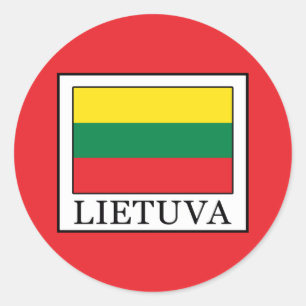 Lietuva Runder Aufkleber