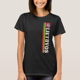 Lietuvos Soccer Pride Flag und Emblem Litauisch T-Shirt