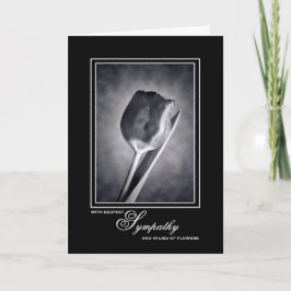 Lieu der Blume Beileid Gedenkstätte Spende Tulip Karte