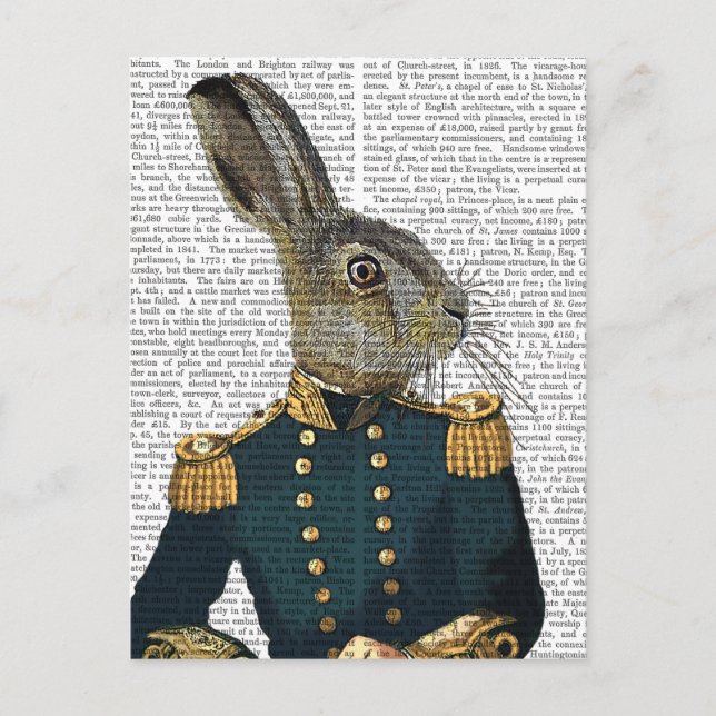 Lieutenant Hare Postkarte (Vorderseite)