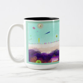 Life Aboard Another Planet Mug Zweifarbige Tasse