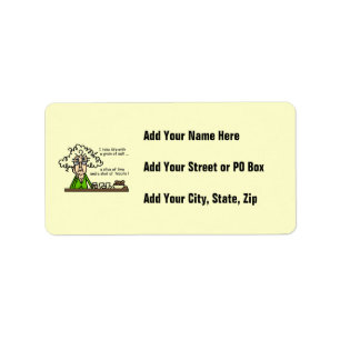 Life and Tequila Humor Adressaufkleber