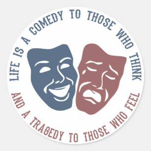 LIFE-Anführungsaufkleber Runder Aufkleber