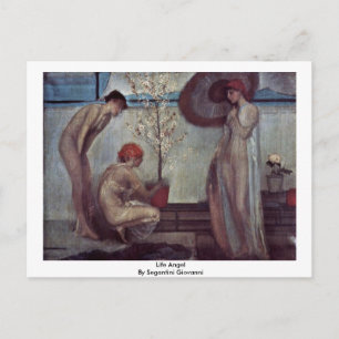 Life Angel by Segantini Giovanni Postkarte