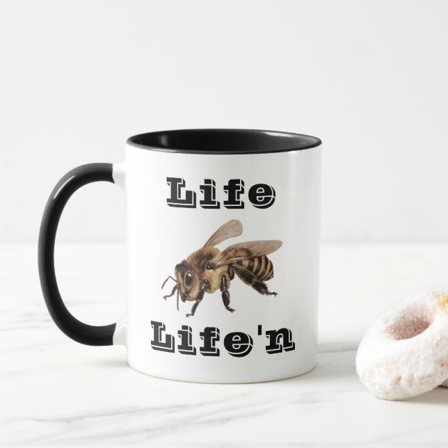 "Life B Life"n Tasse (Mit Donut)