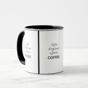 ***LIFE BEGINNT NACH DEM KAFFEE** KAFFEE ENTHUSIAS TASSE