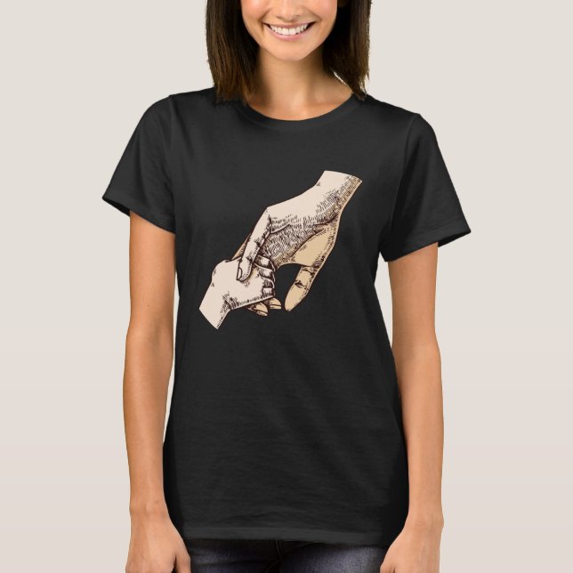 Life Begins And Love Never Ends Parents Family T-Shirt (Vorderseite)