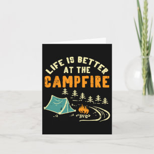 Life Better Campfeuer Camping Camper Boys Girl Kin Karte