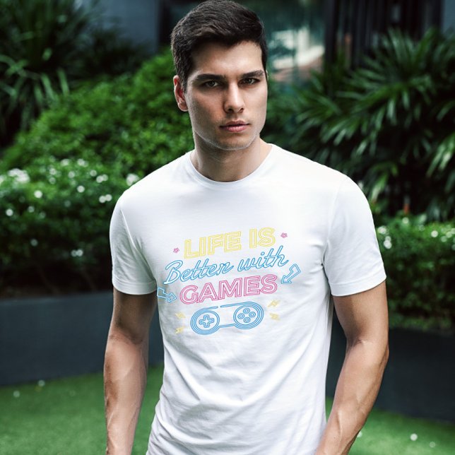 Life Better Gaming Qoute T-Shirt (Von Creator hochgeladen)
