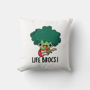 Life Brocs Funny Veggie Broccoli Pun Kissen