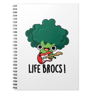 Life Brocs Funny Veggie Broccoli Pun Notizblock