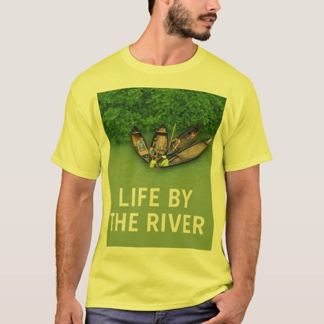 Life by the River Nature T-Shirt for Outdoor Lover (Vorderseite)