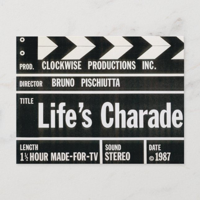 LIFE-CHARADE-Postkarten Postkarte (Vorderseite)