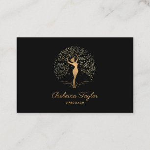 Life Coach Baum Life Therapist Heiler Wellness  Visitenkarte