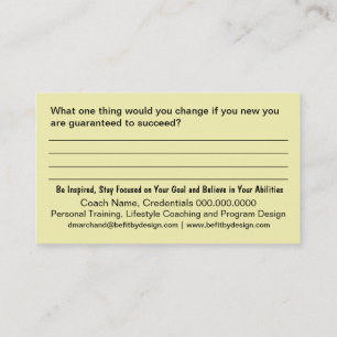 Life Coach Business Card Visitenkarte