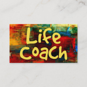 Life Coach in Paint Business Card Visitenkarte