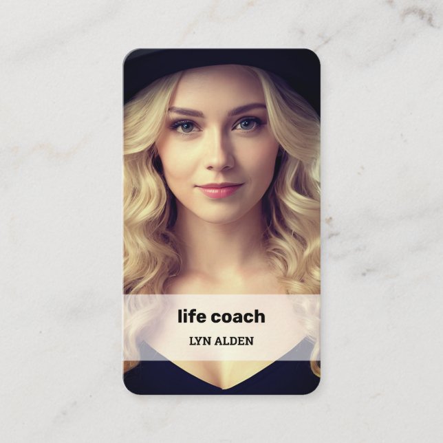 🌈 Life Coach Instagram QR Visitenkarte (Vorderseite)