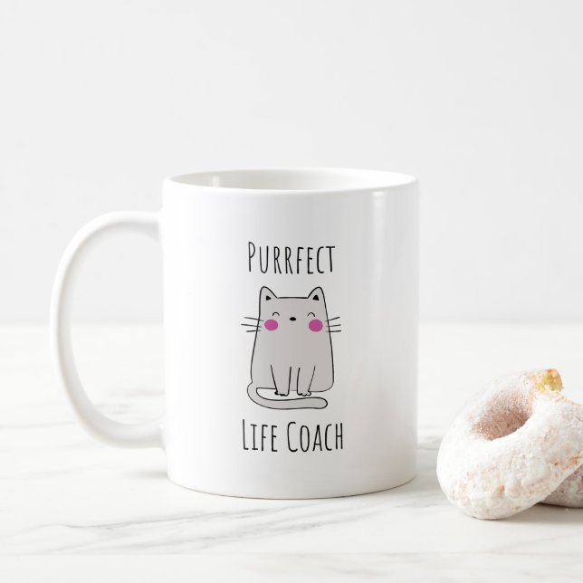 Life Coach Mentor Erfolgscoach Kaffeetasse (Mit Donut)