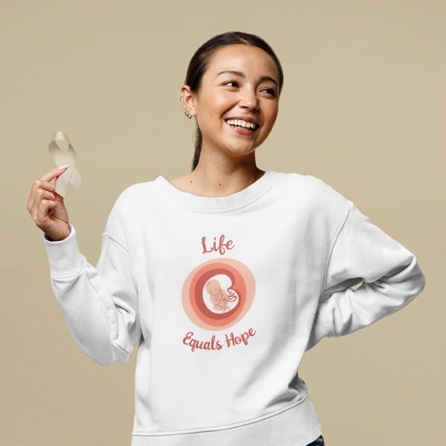 Life Equals Hope – Pro-Life Awareness Sweatshirt (Von Creator hochgeladen)