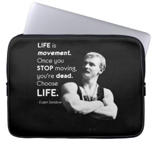 Life - Eugen Sandow Bodybuilding Motivierend Laptopschutzhülle