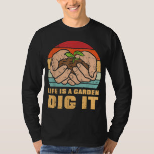 Life Garden Dia Gartenbau Bauer Gartenanlage T-Shirt