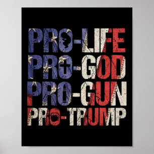Life God Gun Trump Usa Wiederwahl Donald Trump 202 Poster