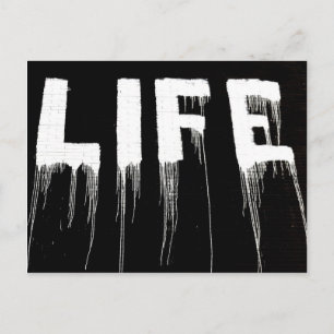 Life Graffiti-Tropfen Postkarte