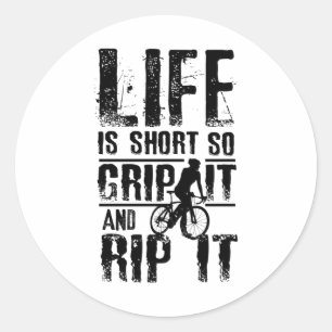 Life Gravel Bike Runder Aufkleber