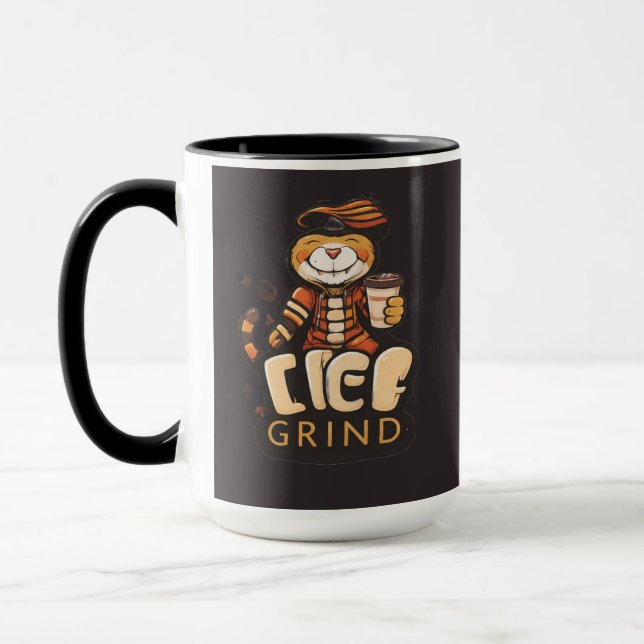 Life Grind Coffee Süßer Tiger - Kaffeetasse (Links)