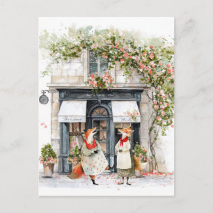 Life in Fox Town Serie - Alberne Witze Postkarte