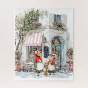 Life in Mice Town-Serie - Ladies unterhalten sich Puzzle
