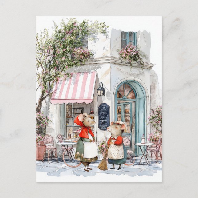 Life in Mice Town Series - Ladies Talk Postkarte (Vorderseite)