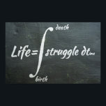 Life Integral - Math Poster<br><div class="desc">Lebensintegral</div>