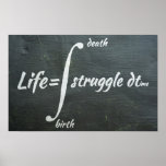 Life Integral - Math Poster<br><div class="desc">Lebensintegral</div>