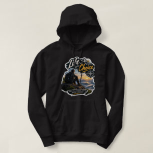 Life Is A Choice Bergabenteuer Sonnenuntergang Kap Hoodie