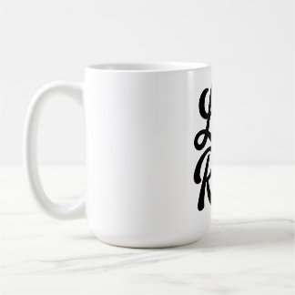 Life is a Race Custom-Cut Vinyl Motivational  Kaffeetasse