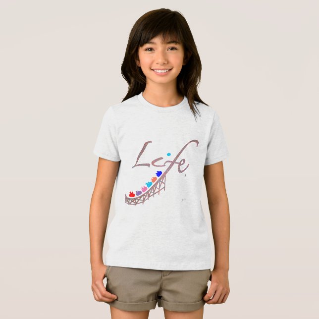 Life is a Roller Coaster Tri-Blend Shirt (Vorderseite Voll)