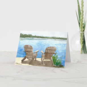 Life is Better at the Lake, Art Print on Karte