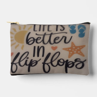 life is better in flip flops cosmetic pouch zubehörtasche