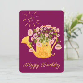 Life is better in the garden personalise card feiertagskarte