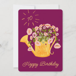 Life is better in the garden personalise card feiertagskarte