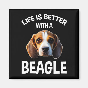 Life Is Better With A Beagle Magnet