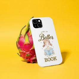 Life is Better with a Book iPhone Case